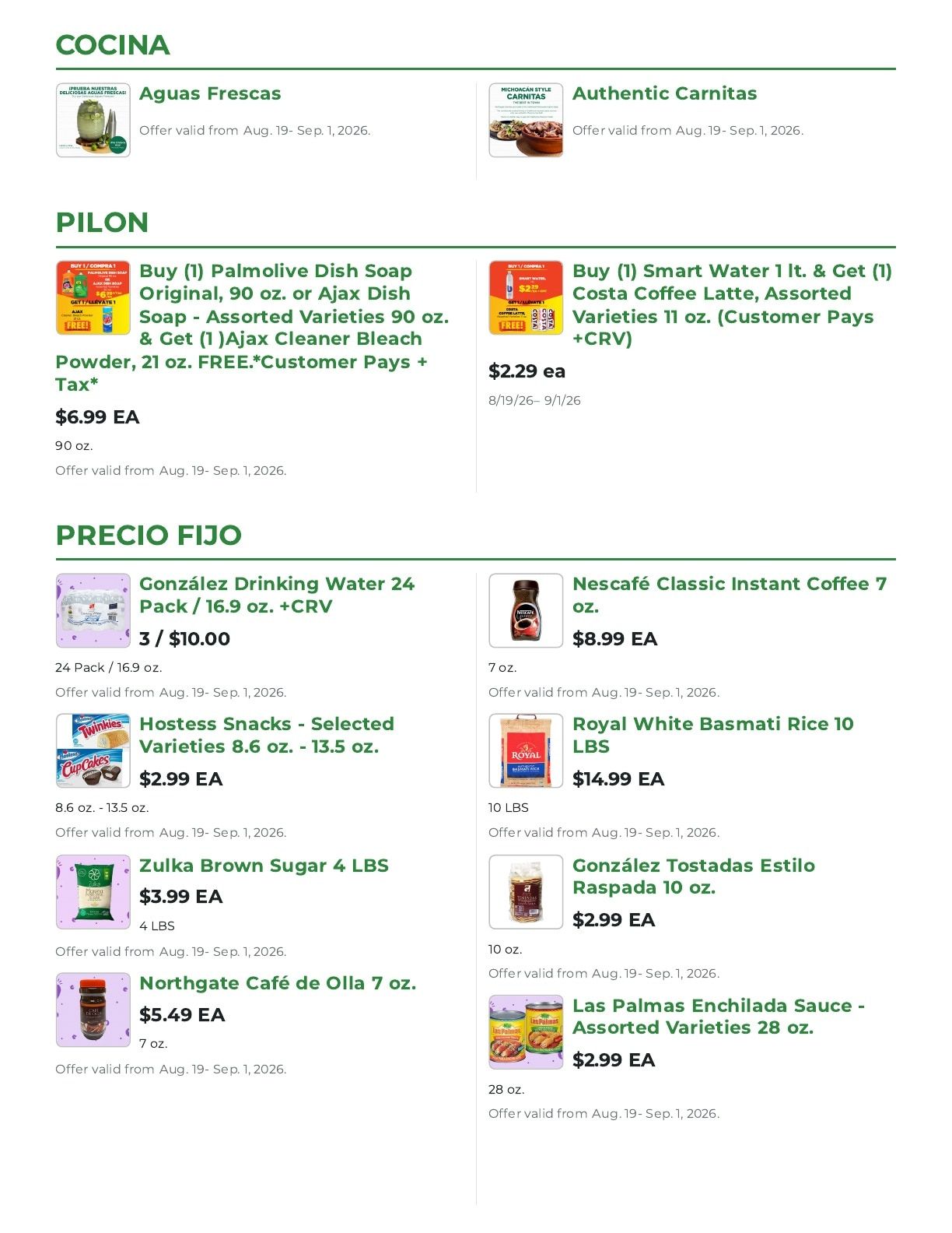 Northgate Market Weekly Ad August 19 - September 1, 2026