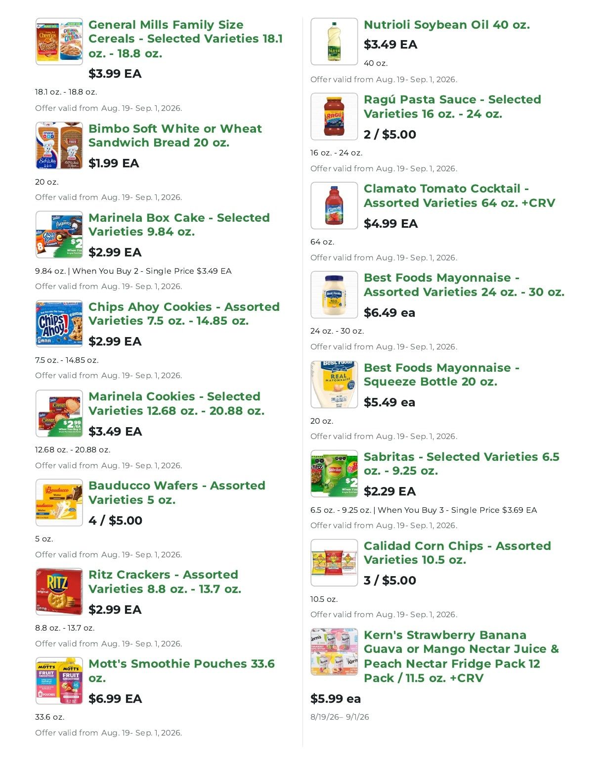 Northgate Market Weekly Ad August 19 - September 1, 2026