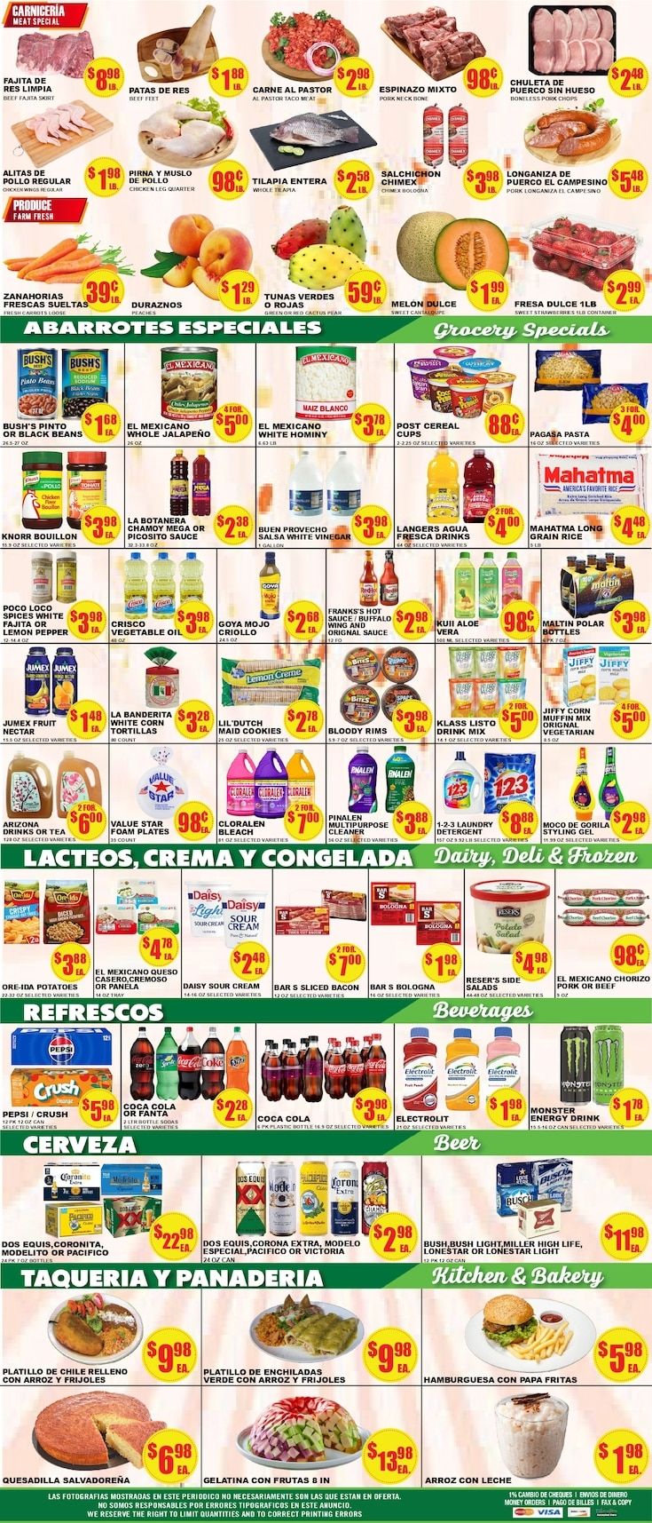 Poco Loco Supermercado (Austin and Georgetown, TX) Weekly Ad August 19 - 25, 2026