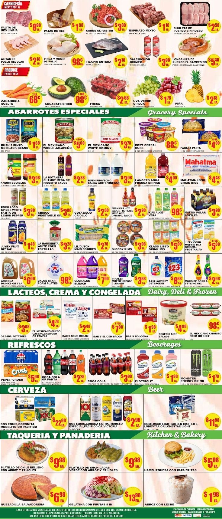 Poco Loco Supermercado (Bryan, TX) Weekly Ad August 19 - 25, 2026