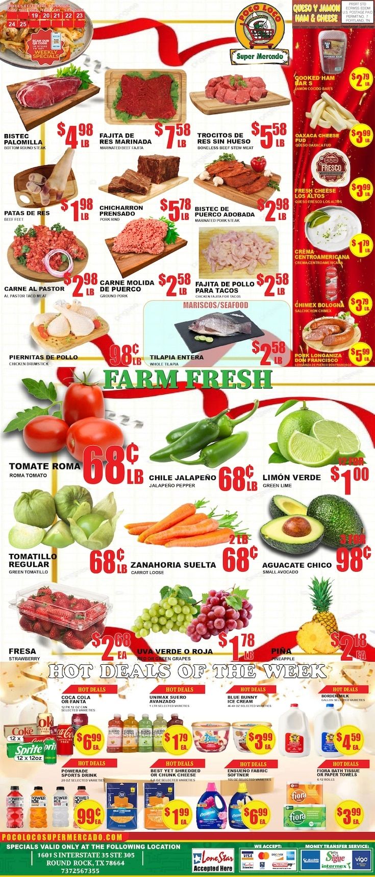 Poco Loco Supermercado (Round Rock, TX) Weekly Ad August 19 - 25, 2026