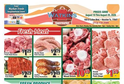 Watkins Supermarket Weekly Ad August 19 - 25, 2026