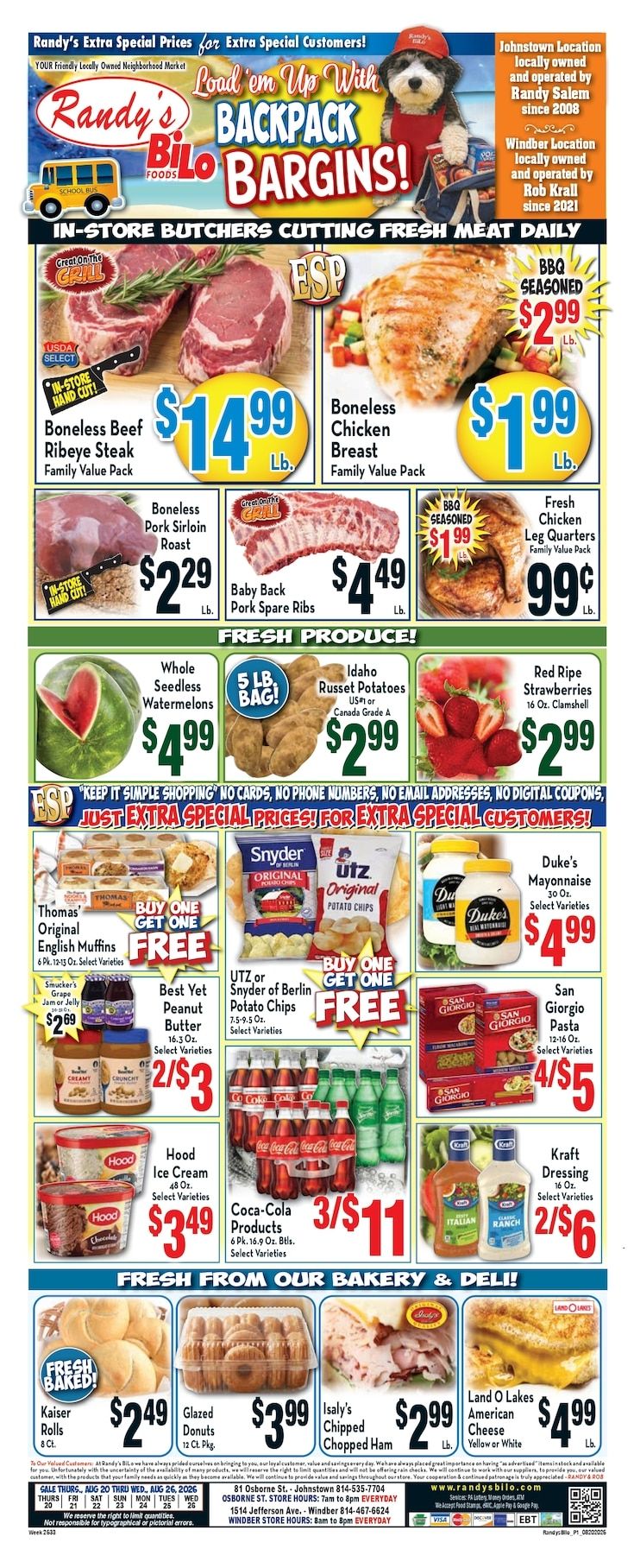 Randy's BiLo Weekly Ad August 20 - 26, 2026