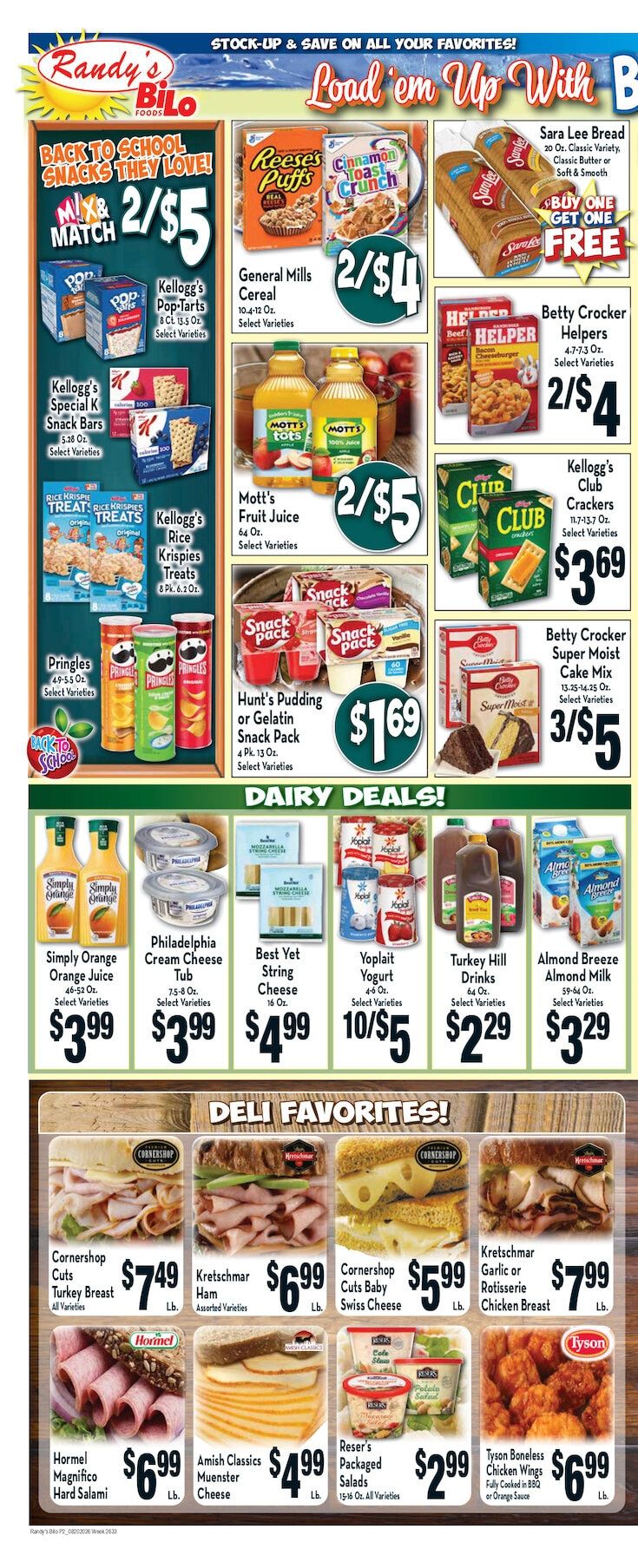 Randy's BiLo Weekly Ad August 20 - 26, 2026