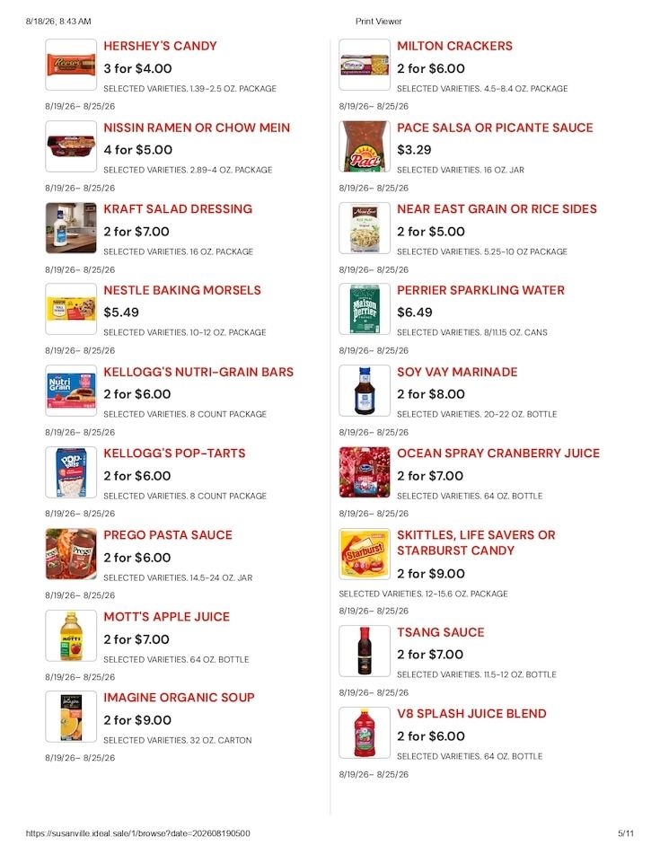 Susanville Supermarket IGA Weekly Ad August 19 - 25, 2026