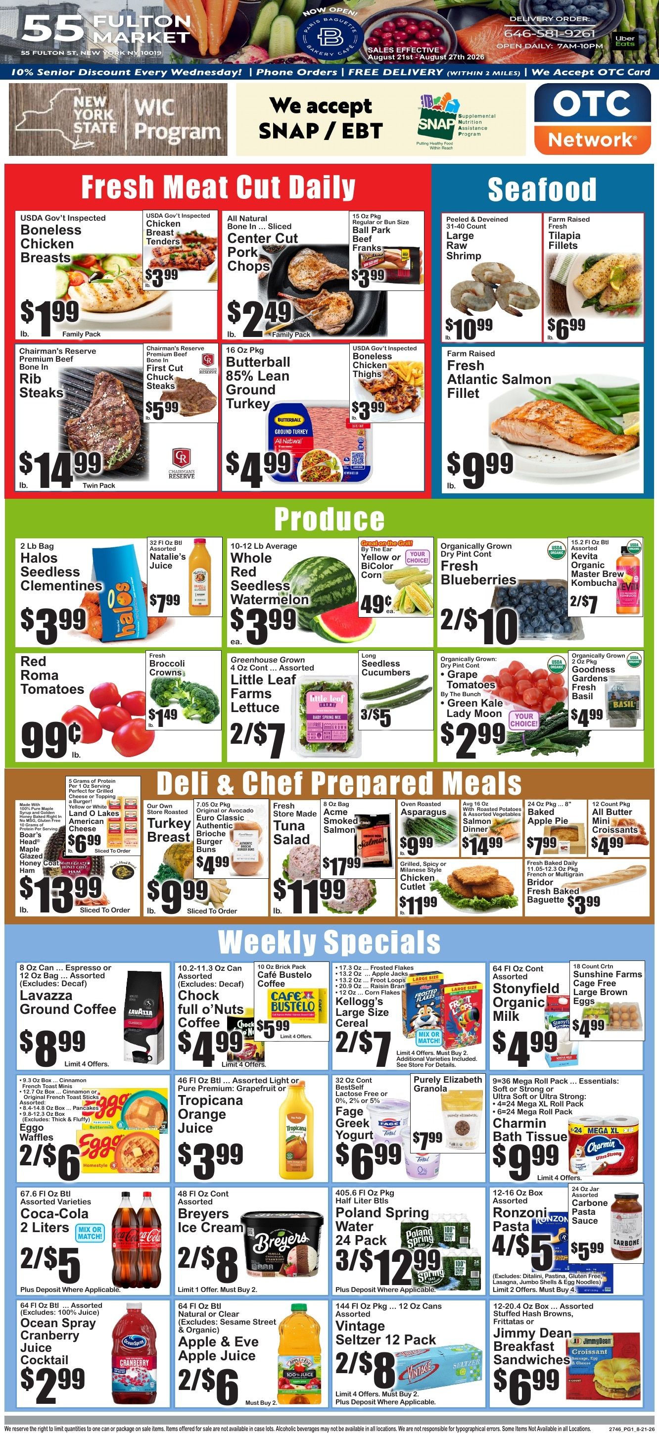 55 Fulton Market Weekly Ad August 21 - 27, 2026