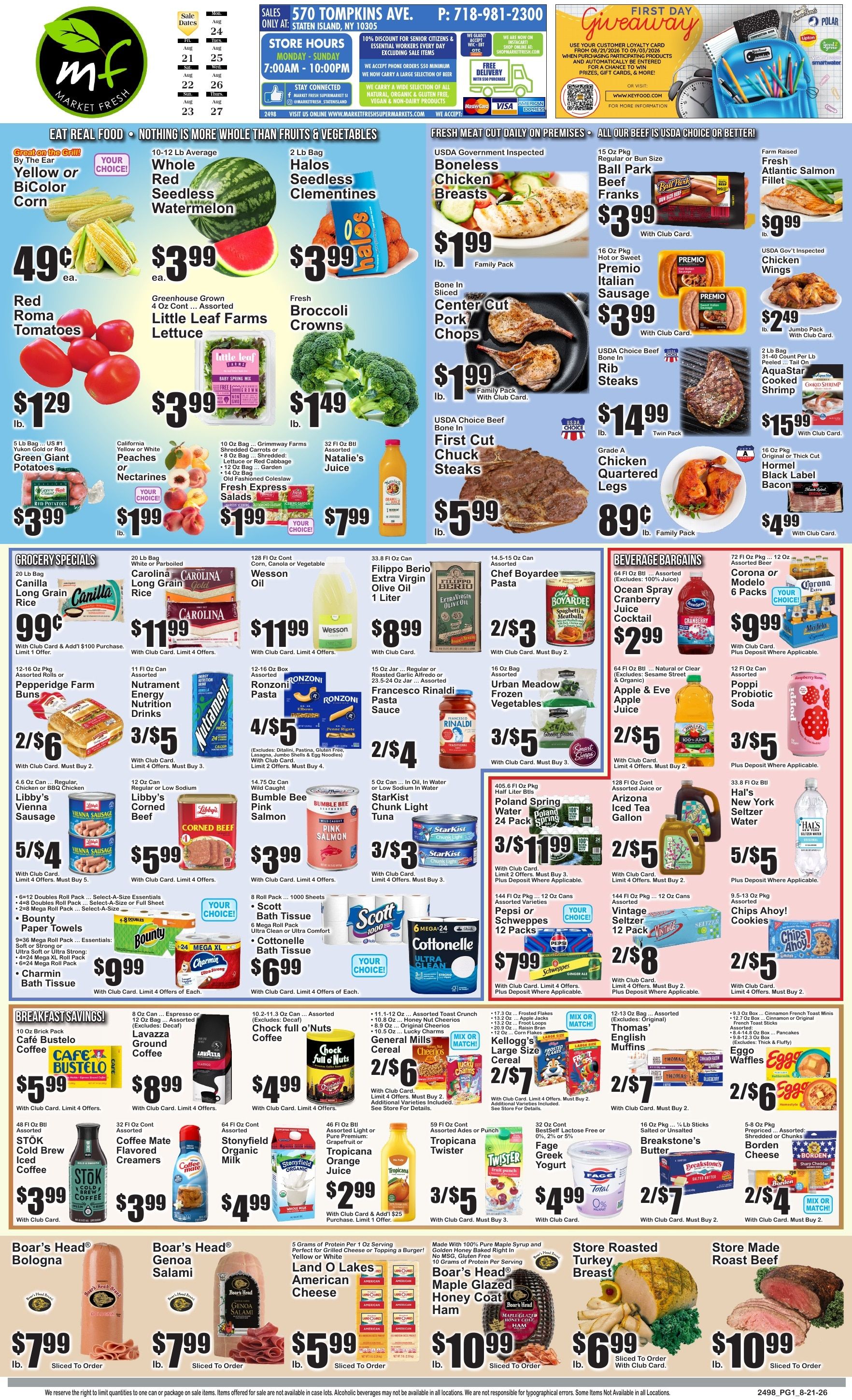Market Fresh Supermarkets Weekly Ad August 21 - 27, 2026