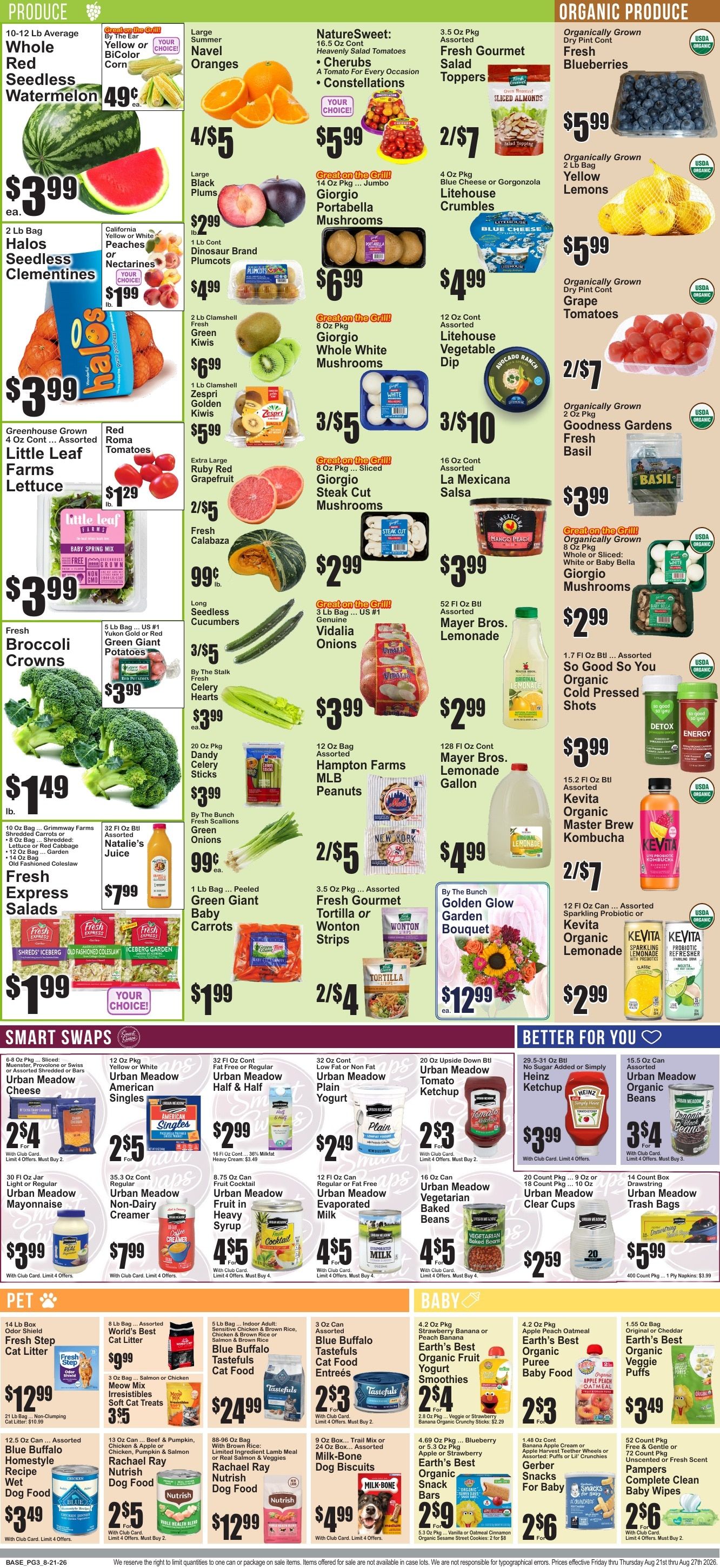 Market Fresh Supermarkets Weekly Ad August 21 - 27, 2026