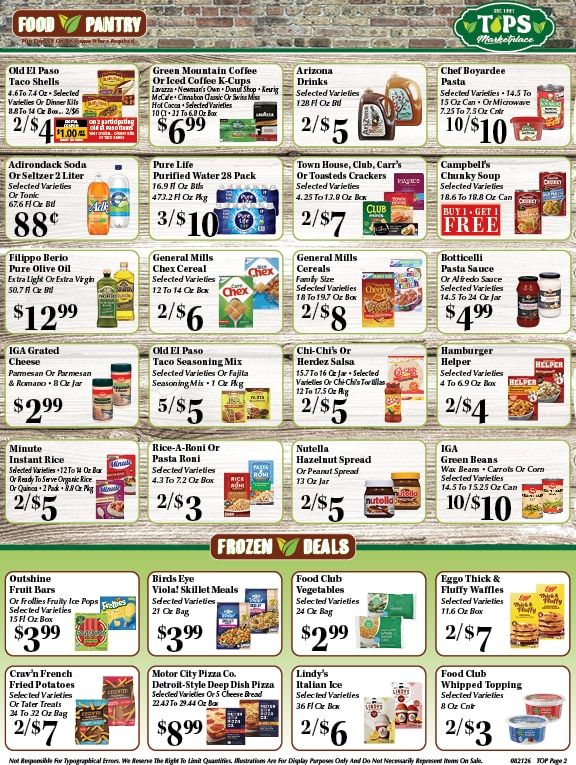 Tops Marketplace Weekly Ad August 21 - 27, 2026