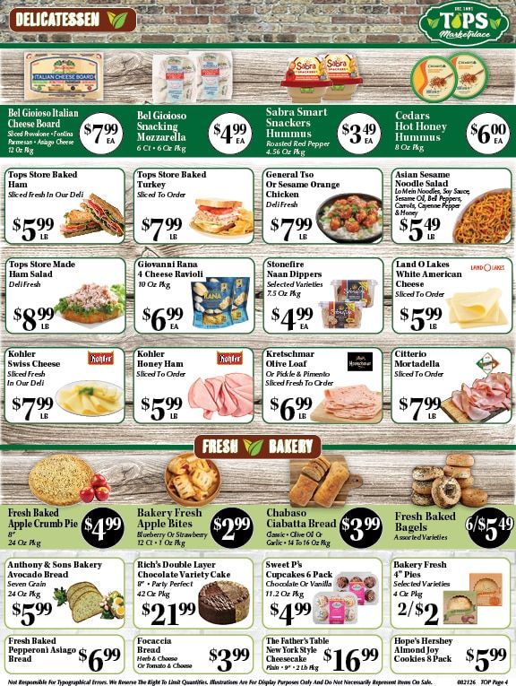 Tops Marketplace Weekly Ad August 21 - 27, 2026