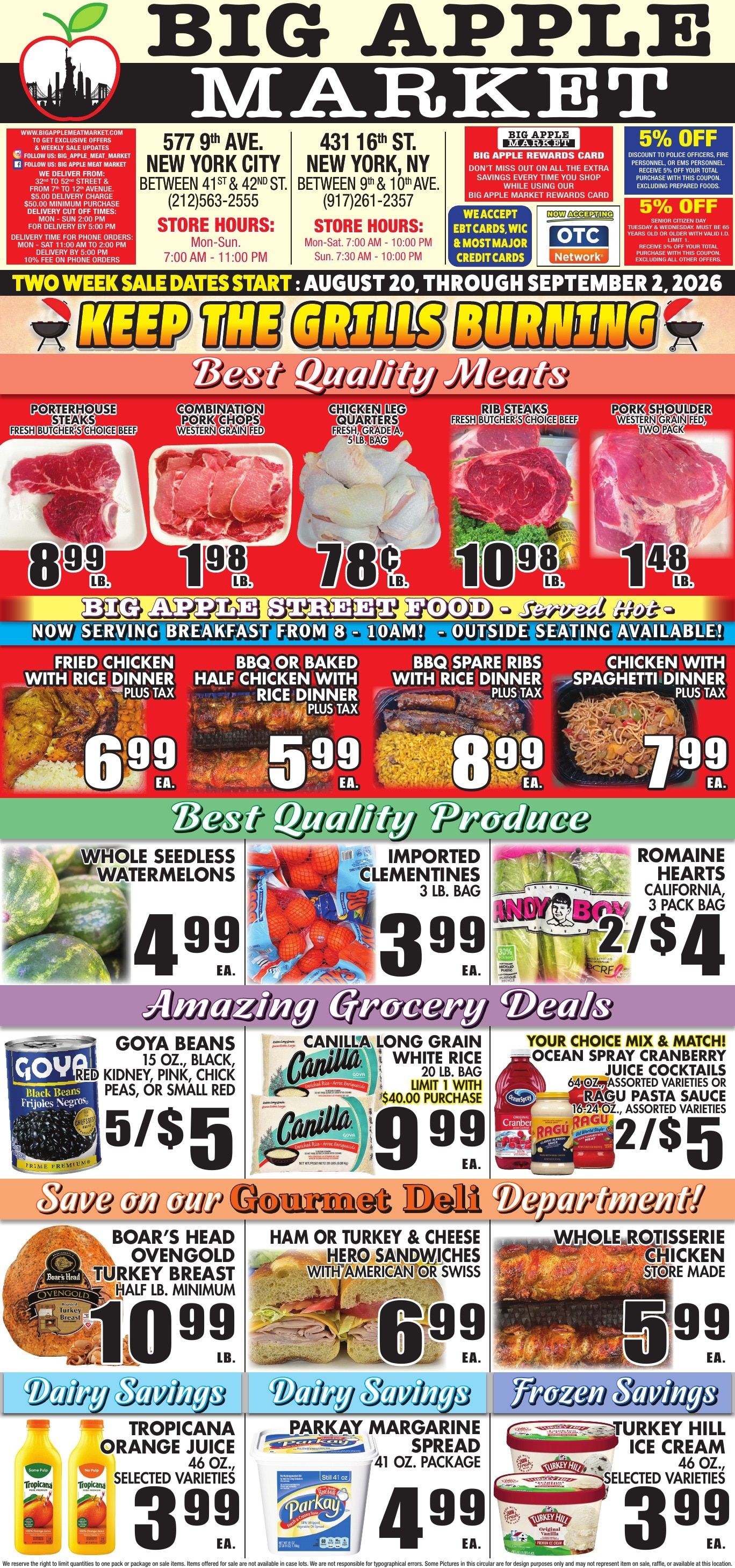 Big Apple Meat Market Weekly Ad August 20 - September 2, 2026