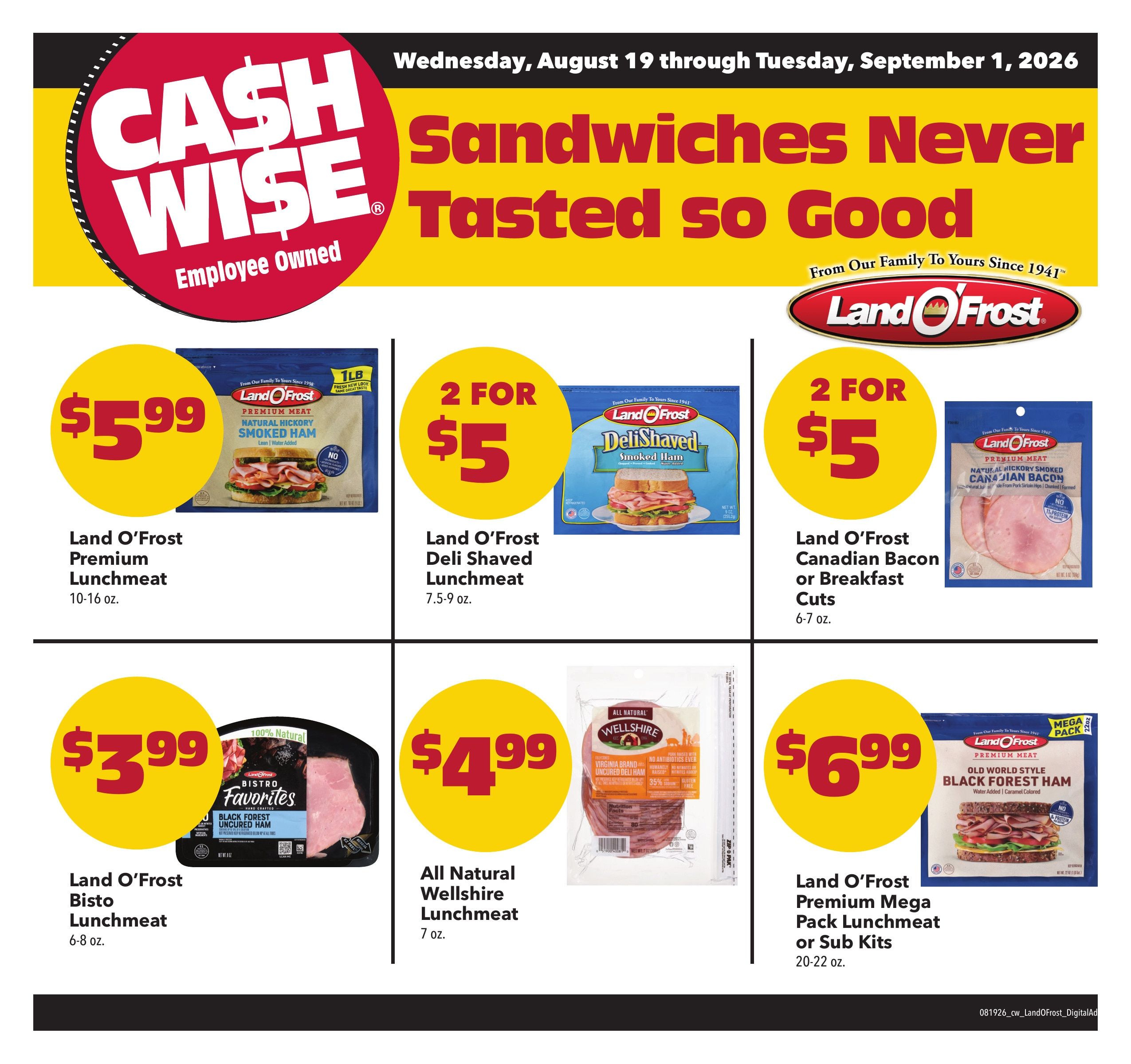 Cash Wise Weekly Ad August 19 - 25, 2026