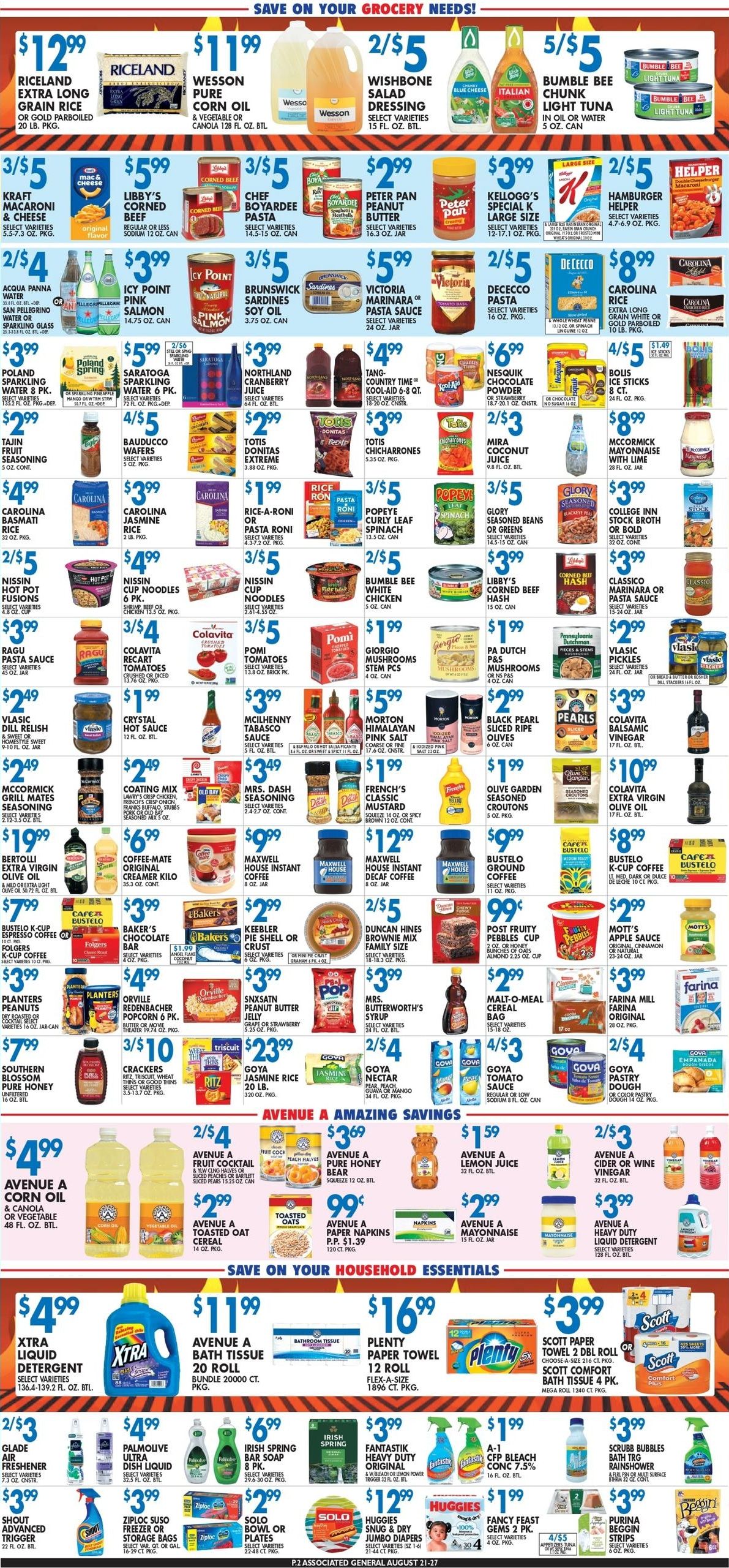 Associated Supermarkets (Philadelphia–Haddonfield Area, NJ–PA) Weekly Ad August 21 - 27, 2026