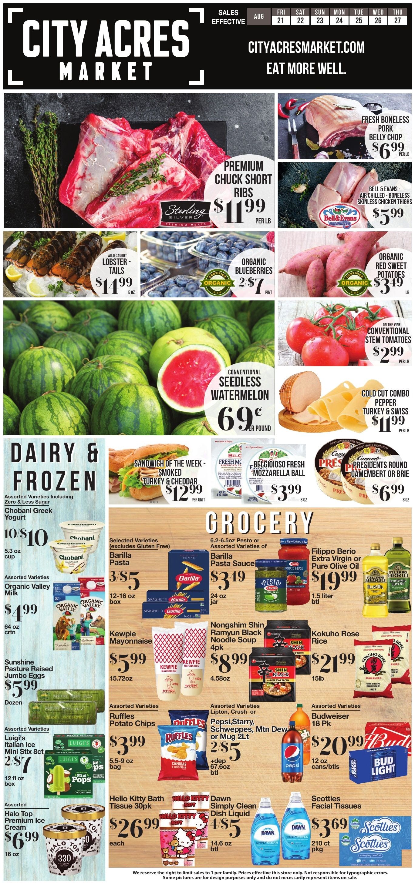City Acres Market Weekly Ad August 20 - 26, 2026