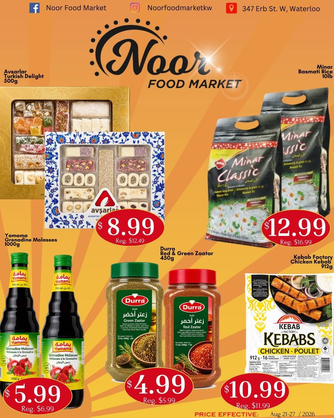 Noor Food Market Flyer August 21 to 27