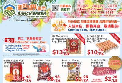 Ranch Fresh Supermarket Flyer August 21 to 27