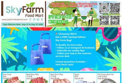 SkyFarm Food Mart Flyer August 21 to 27
