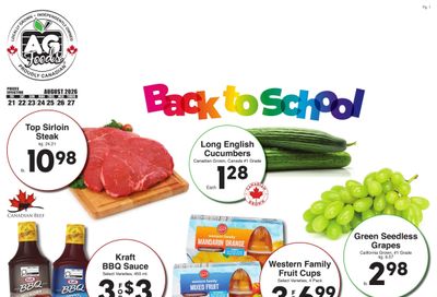 AG Foods Flyer August 21 to 27