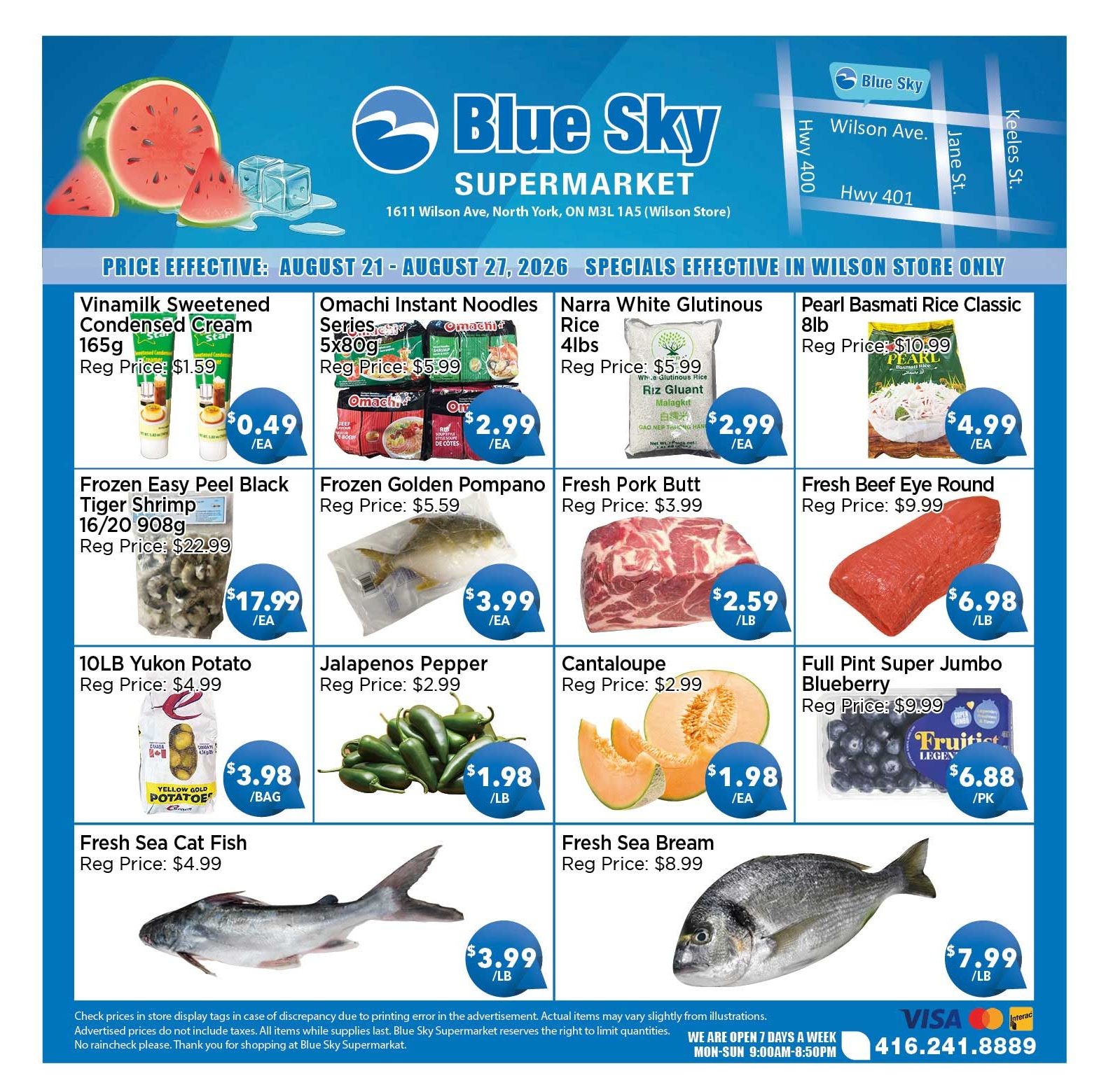 Blue Sky Supermarket (North York) Flyer August 21 to 27