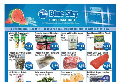 Blue Sky Supermarket (North York) Flyer August 21 to 27