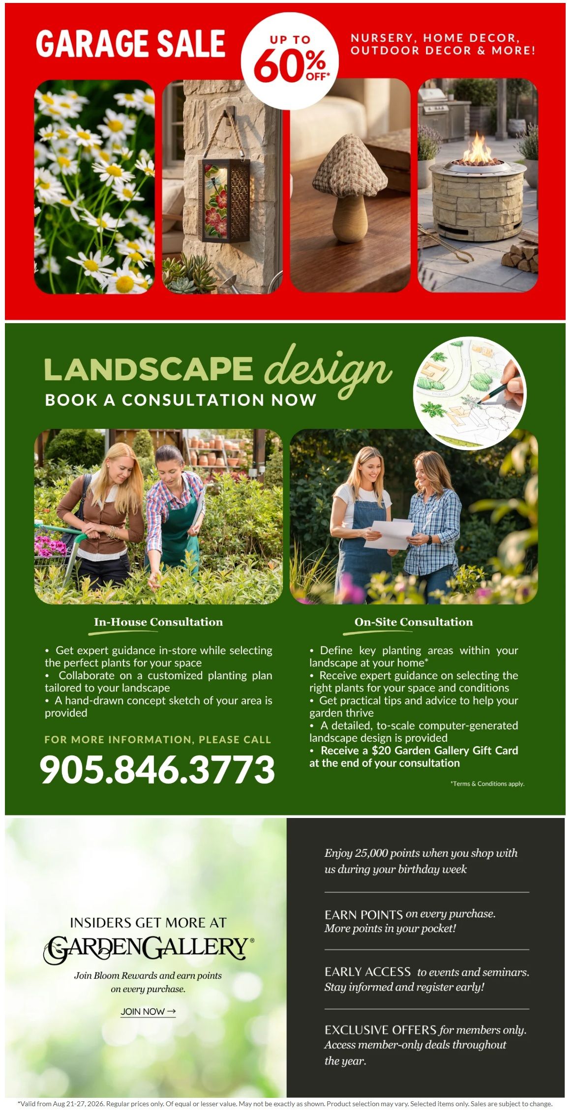 Lakeside Garden Gallery Flyer August 21 to 27