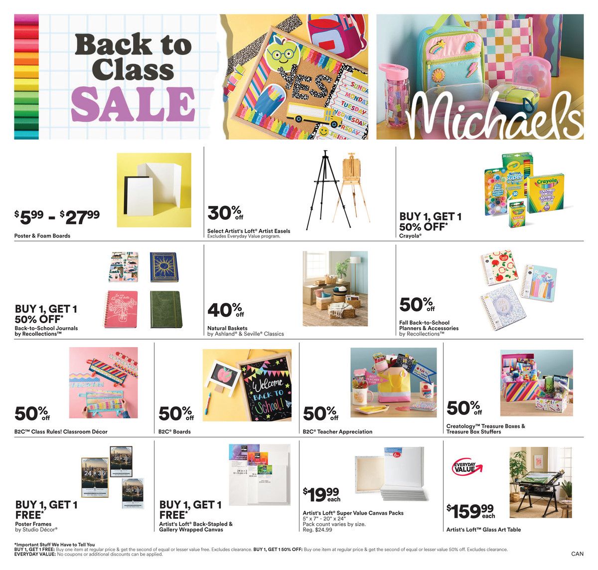 Michael's Flyer August 21 to 27