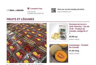 Mike Dean Local Grocer Flyer August 20 to 27