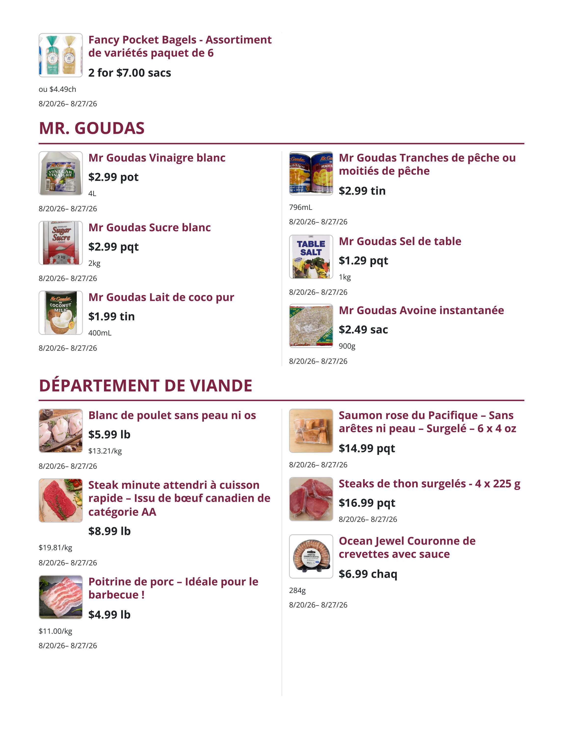 Mike Dean Local Grocer Flyer August 20 to 27