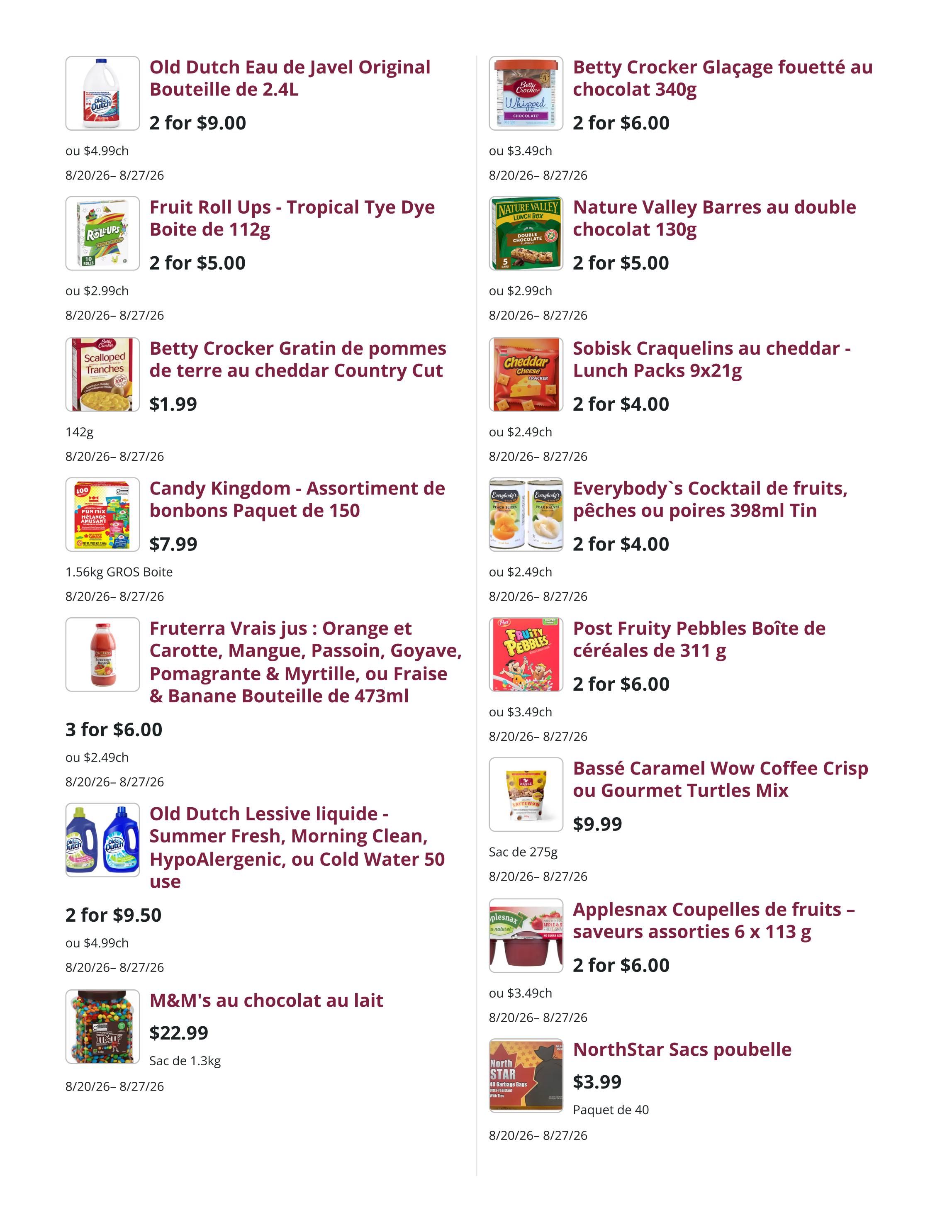 Mike Dean Local Grocer Flyer August 20 to 27