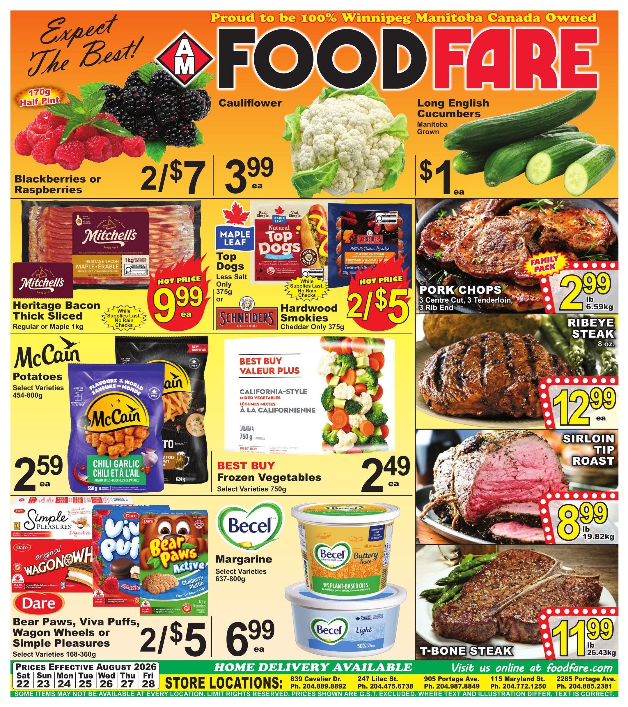Food Fare Flyer August 22 to 28