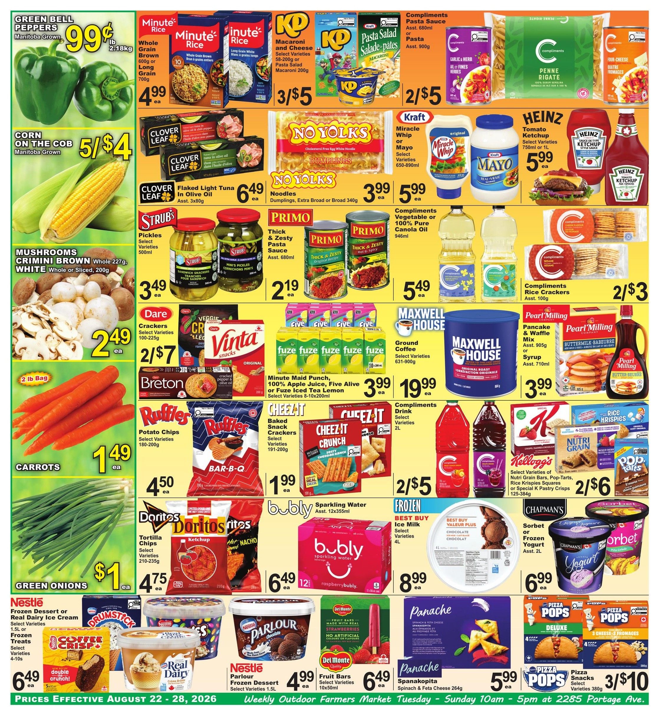 Food Fare Flyer August 22 to 28