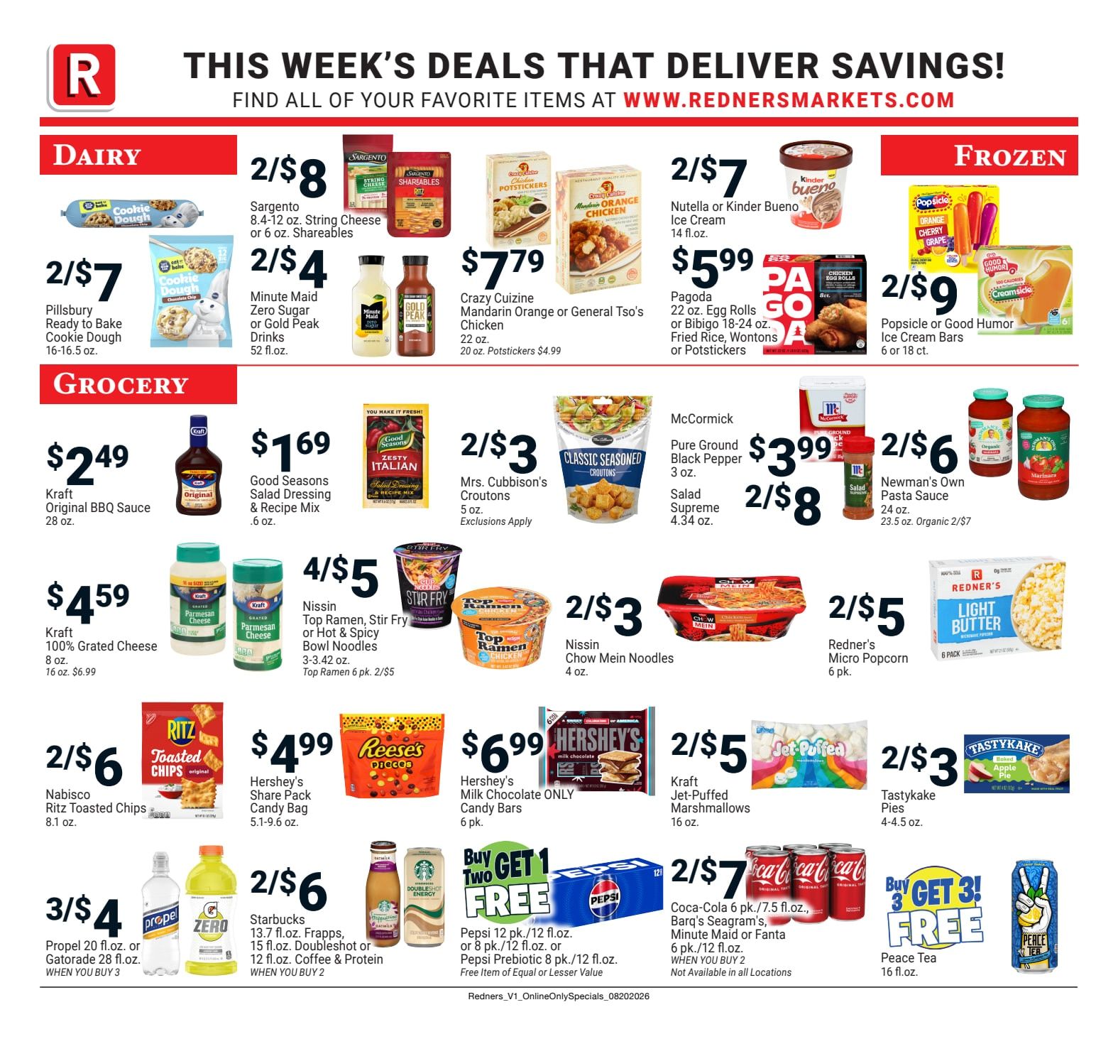 Redner's Markets (Douglassville and other locations, PA) Weekly Ad August 20 - 26, 2026