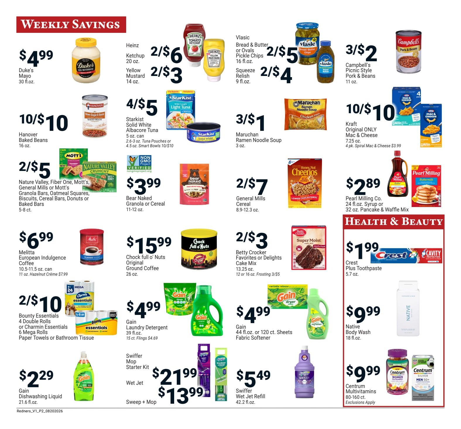 Redner's Markets (Ephrata and other locations, PA) Weekly Ad August 20 - 26, 2026
