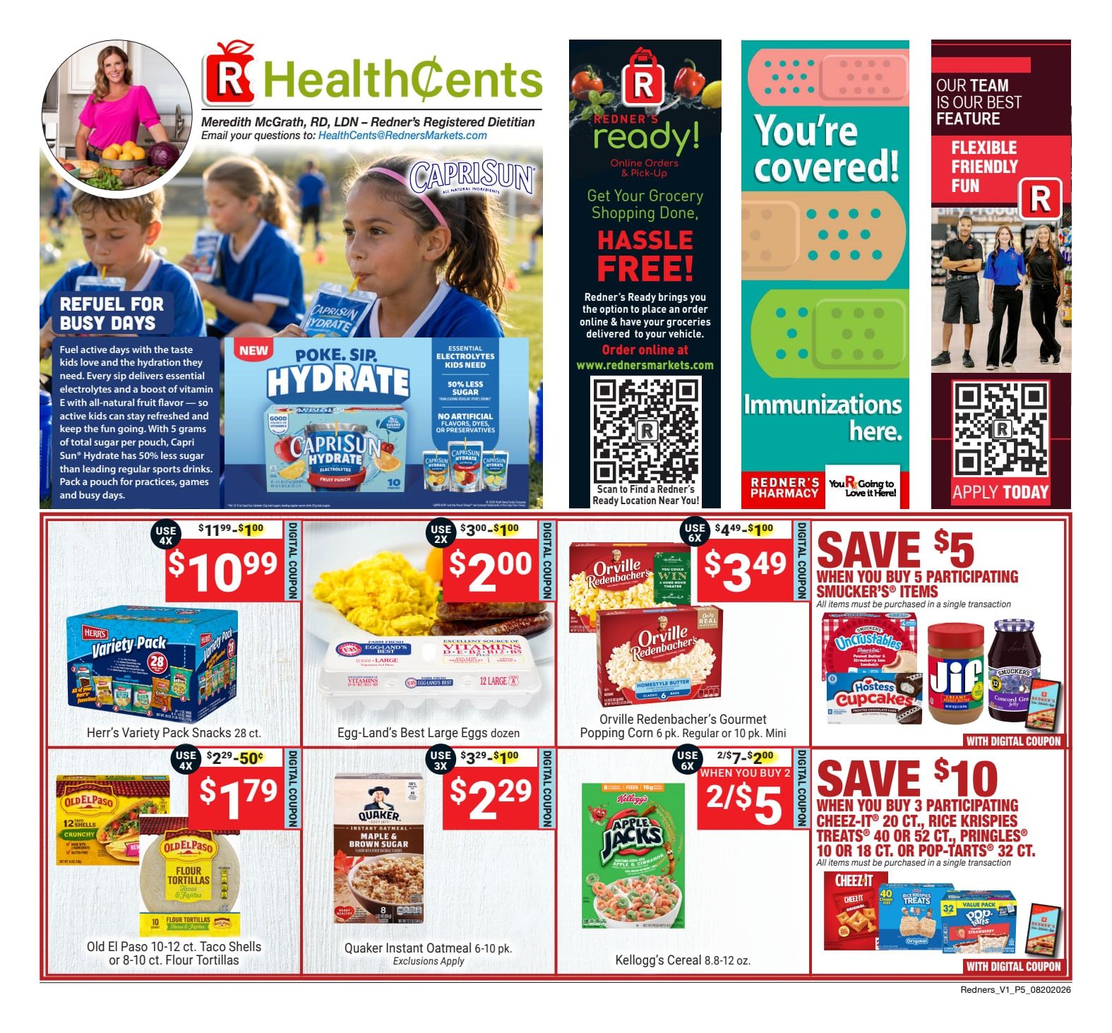 Redner's Markets (Ephrata and other locations, PA) Weekly Ad August 20 - 26, 2026