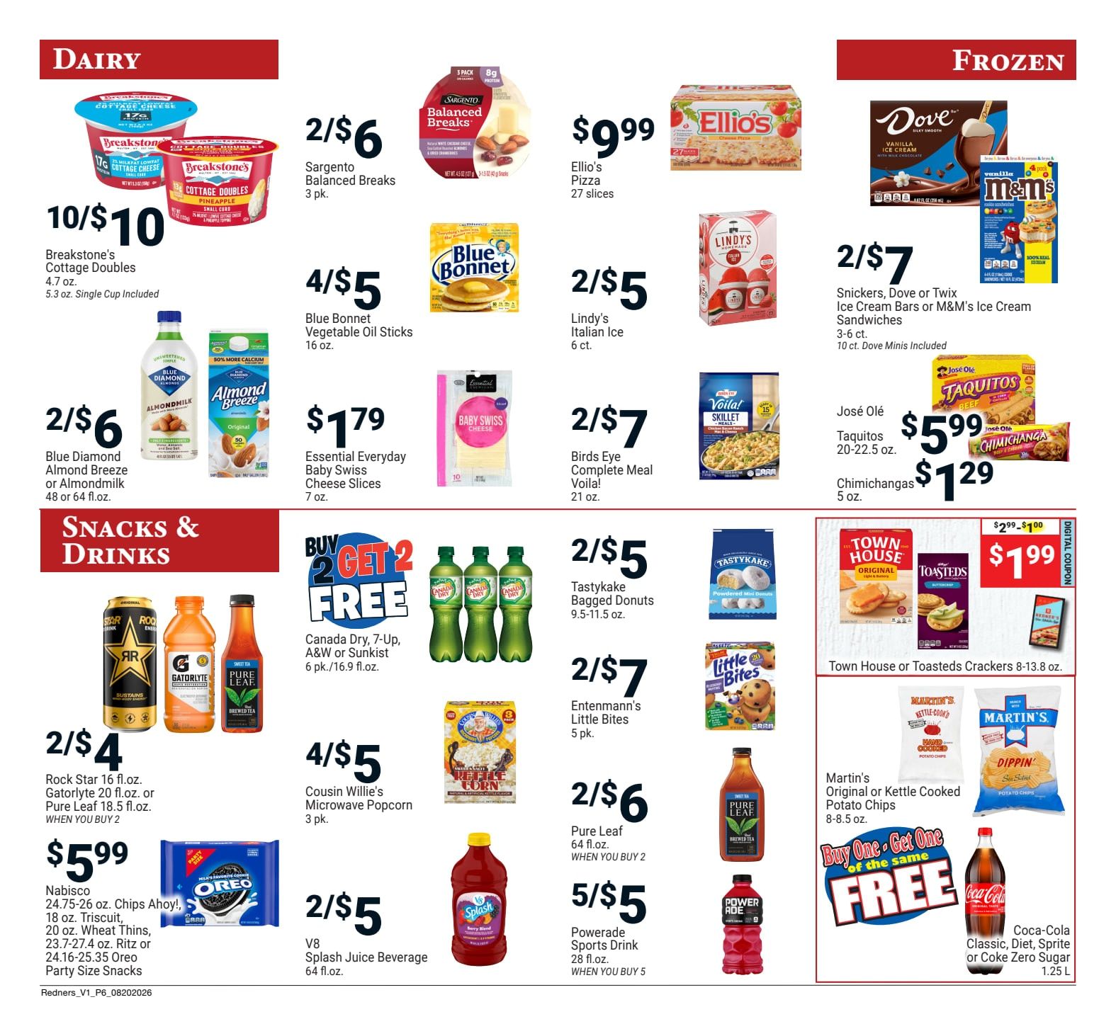 Redner's Markets (Ephrata and other locations, PA) Weekly Ad August 20 - 26, 2026