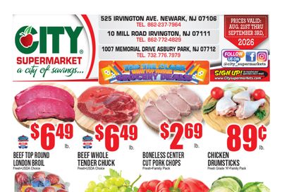 City Supermarkets Weekly Ad August 21 - September 3, 2026