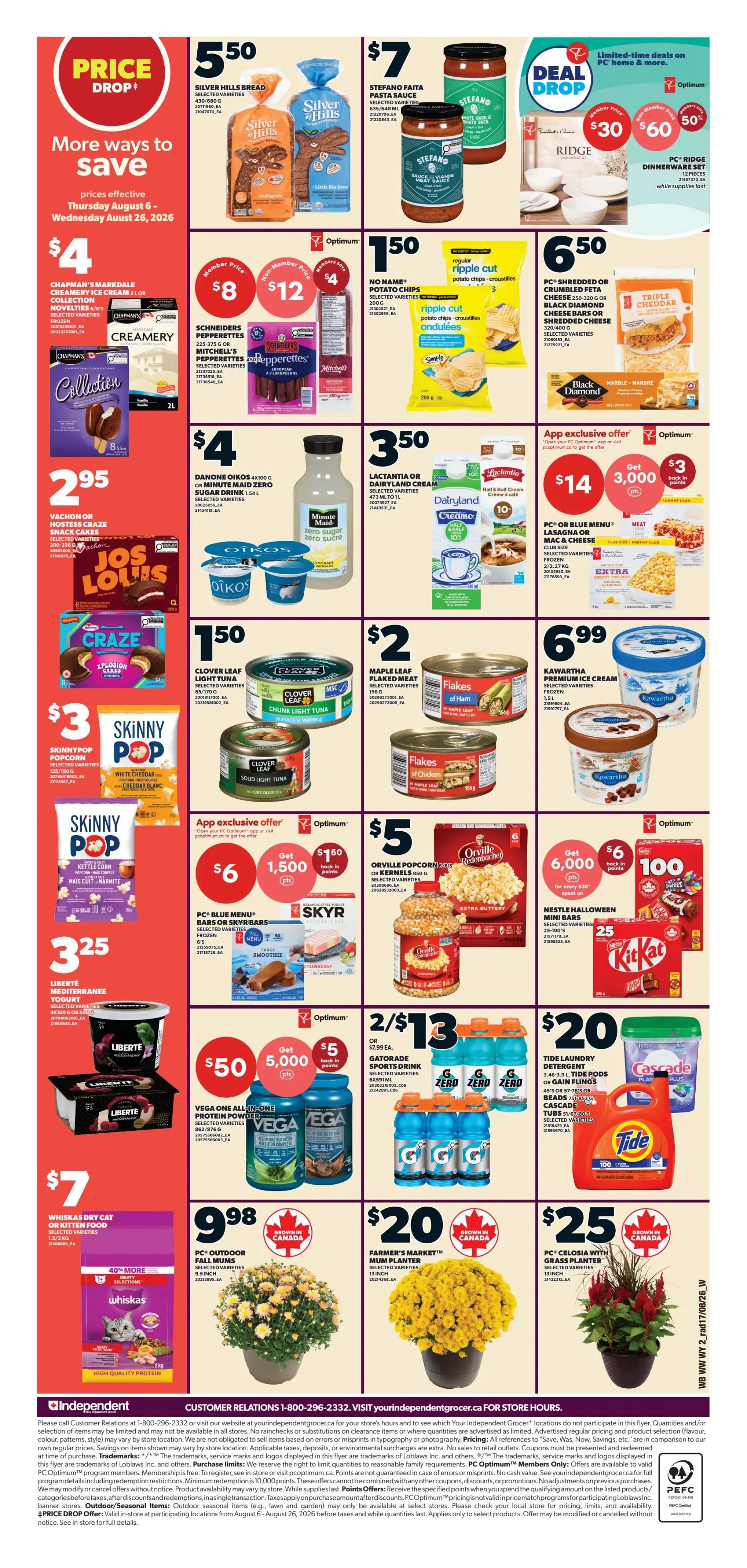 Independent Grocer (West) Flyer August 20 to 26