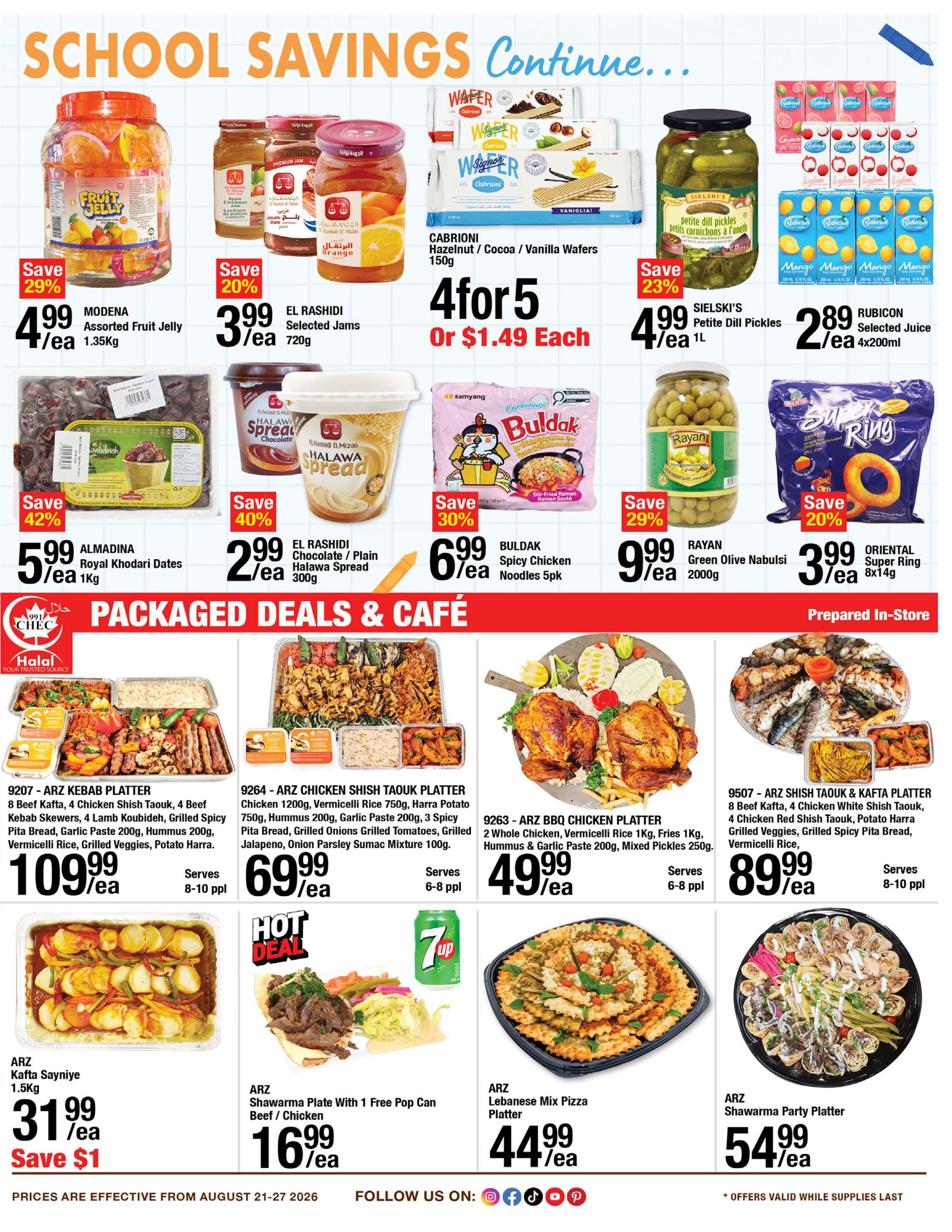 Arz Fine Foods Flyer August 21 to 27