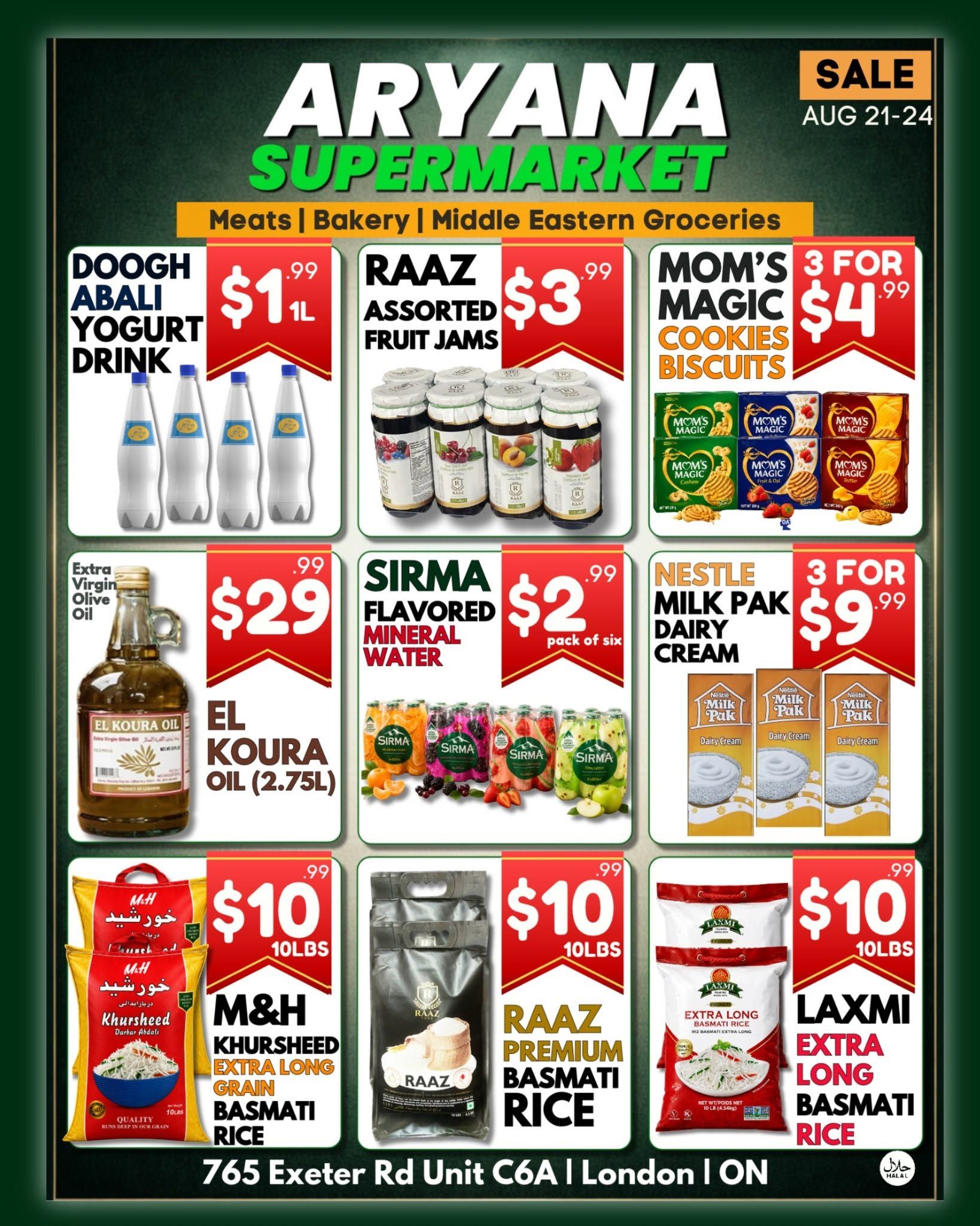 Aryana Supermarket (London) Flyer August 21 to 24 