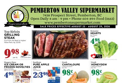 Pemberton Valley Supermarket Flyer August 23 to 29