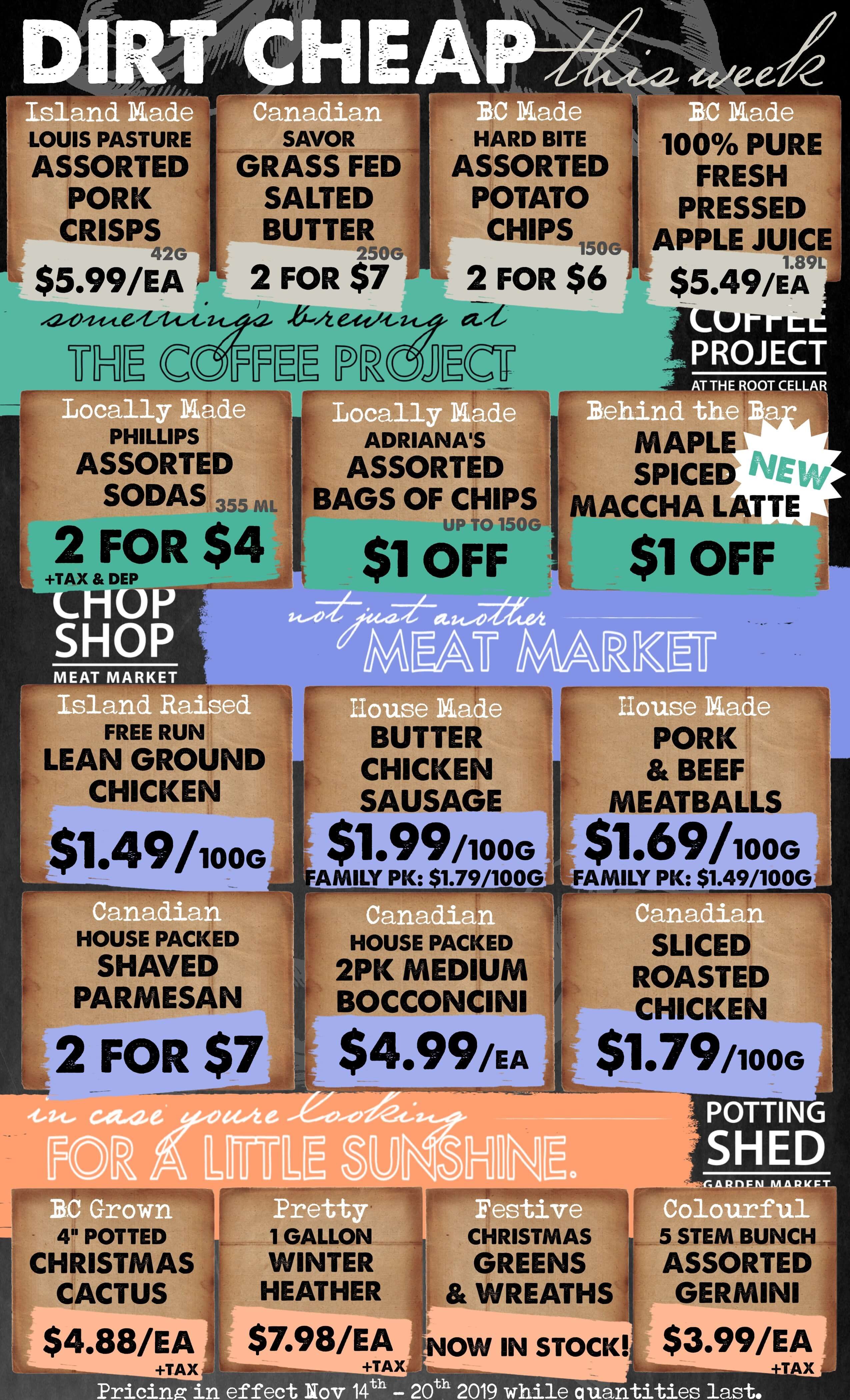 The Root Cellar Flyer November 14 to 20