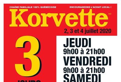Korvette Flyer July 2 to 4