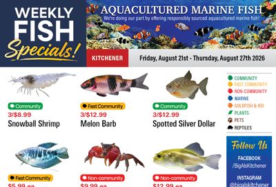 Big Al's (Kitchener) Weekly Specials August 21 to 27