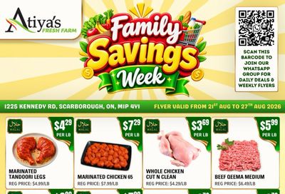 Atiya's Fresh Farm Flyer August 21 to 27