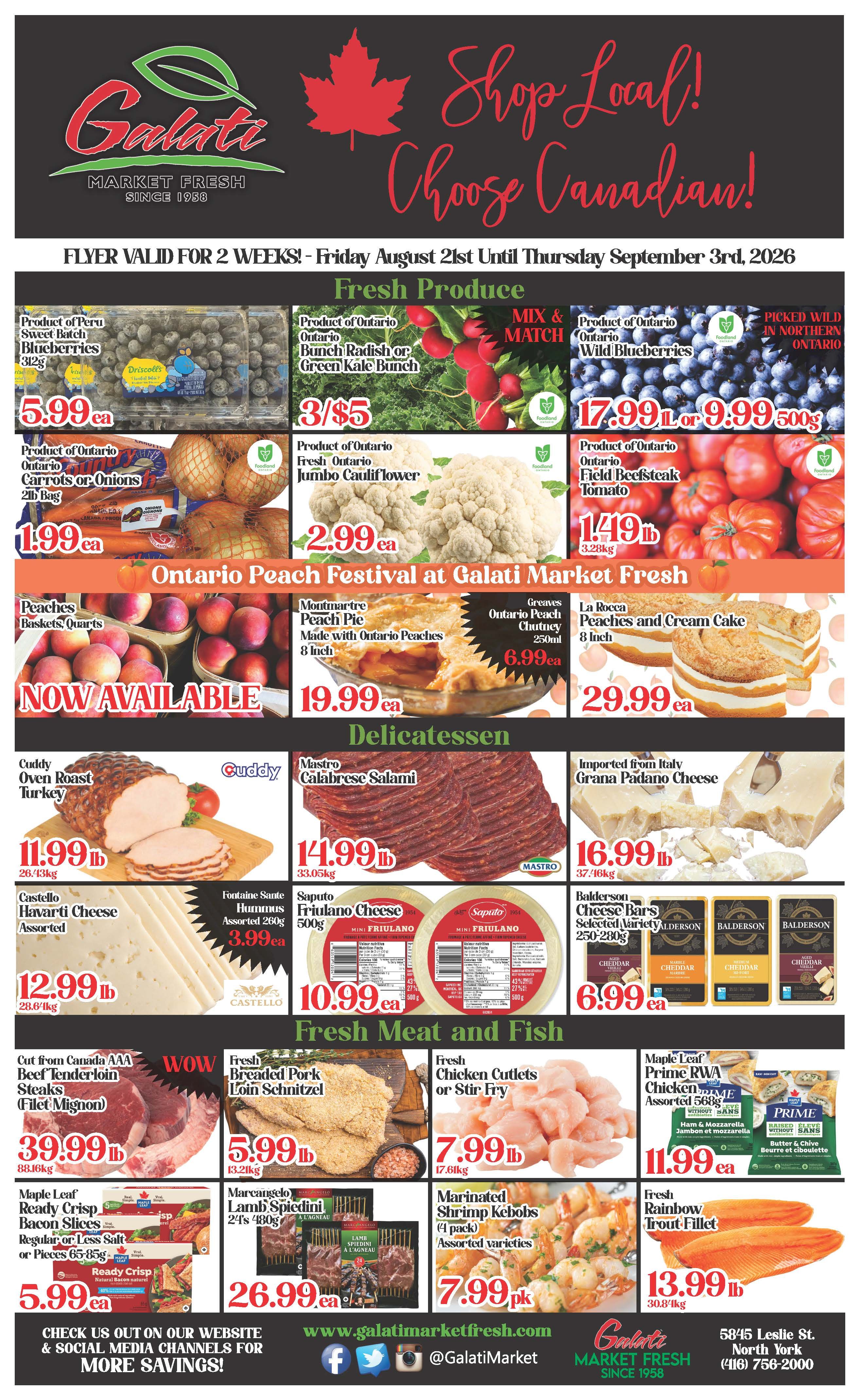 Galati Market Fresh Flyer August 21 to September 3