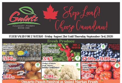 Galati Market Fresh Flyer August 21 to September 3