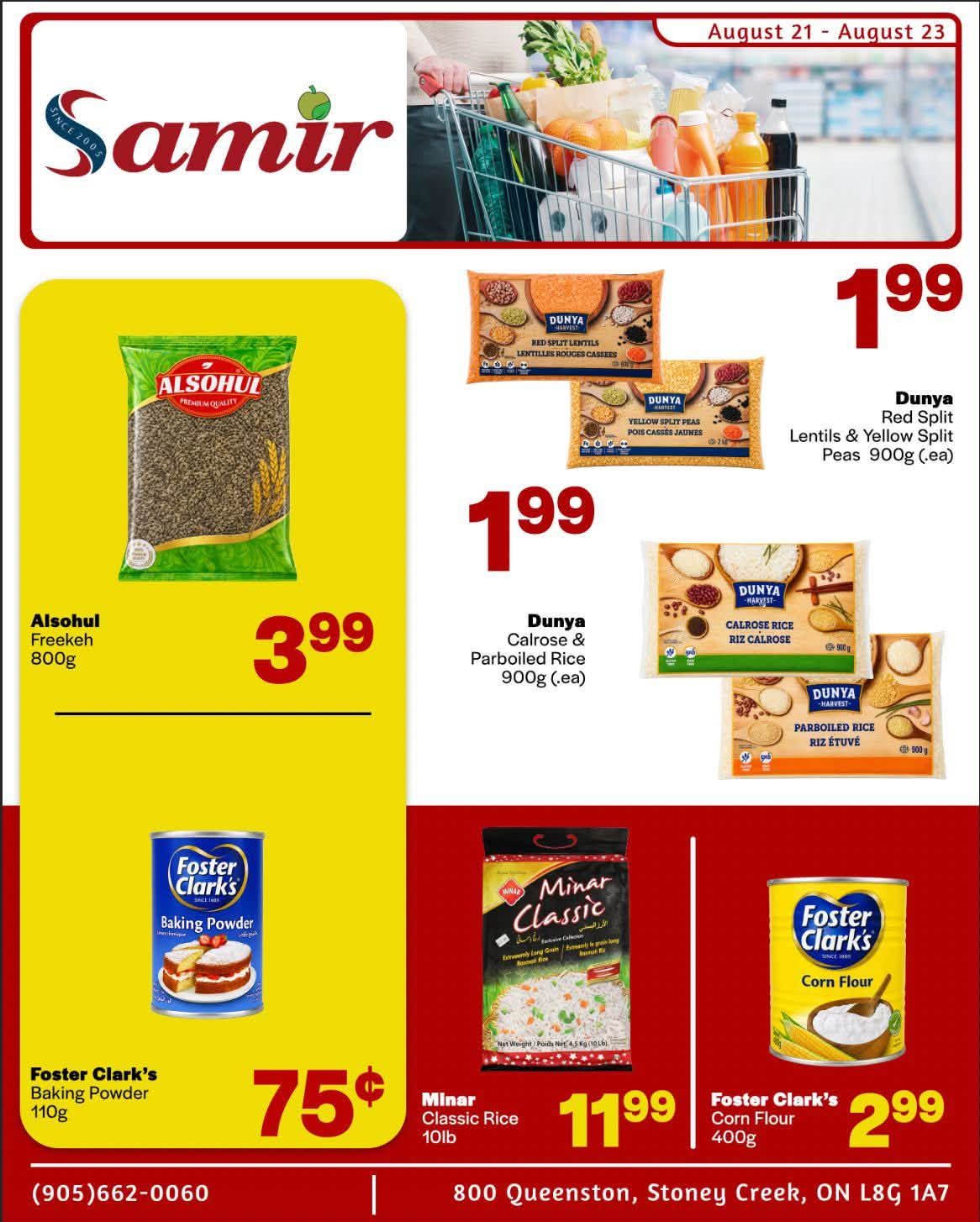 Samir Supermarket (Hamilton) Flyer August 21 to 23