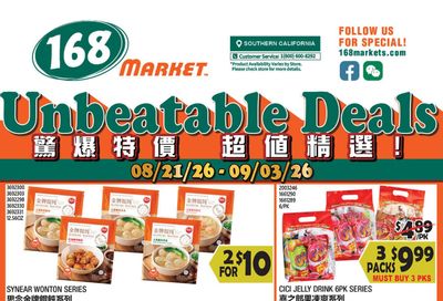 168 Market (Pomona–San Dimas Area, CA) Weekly Ad August 21 - September 3, 2026