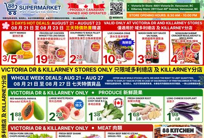 88 Supermarket Flyer August 21 to 27