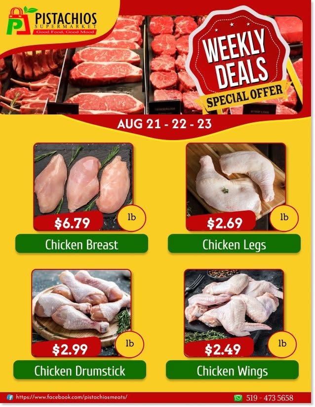 Pistachios Supermarket Flyer August 21 to 26